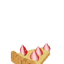 Part de tarte aux fraises